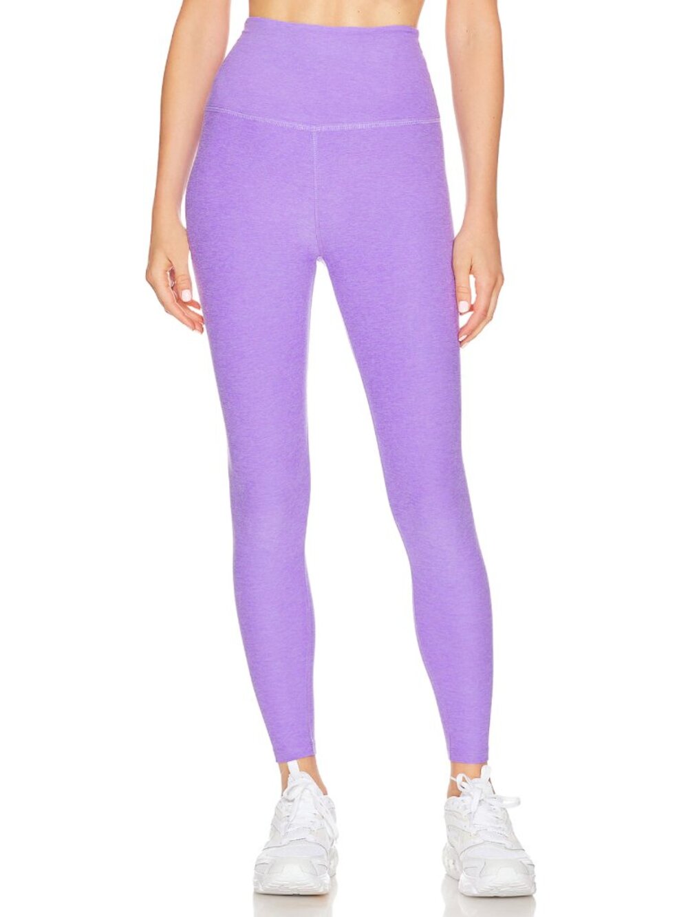 NWT Beyond Yoga Spacedye Caught in the Midi Leggings in Bright Amethyst Heather